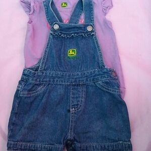 JOHN DEERE Shortalls & Grandpa Tank Top, 18 mos